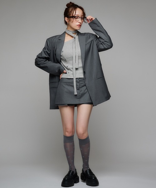 Narcissus(ナルシス)の「キュロットスカート/スカパン/ミニスカート(スカート・レディース・ブラック/チャコール・FREE)」の9枚目の写真