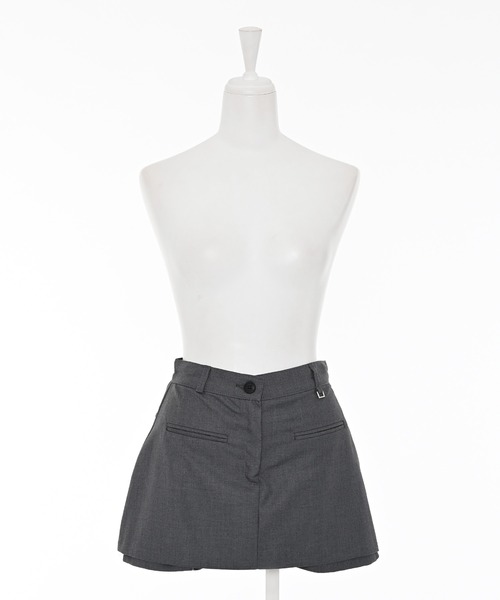 Narcissus(ナルシス)の「キュロットスカート/スカパン/ミニスカート(スカート・レディース・ブラック/チャコール・FREE)」の13枚目の写真