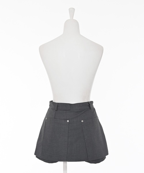 Narcissus(ナルシス)の「キュロットスカート/スカパン/ミニスカート(スカート・レディース・ブラック/チャコール・FREE)」の14枚目の写真