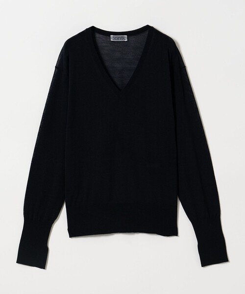 conte＞シアー Vネックニット（ニット/セーター）｜conte（コンテ）の