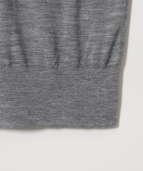 conte（コンテ）の「＜conte＞シアー Vネックニット（ニット/セーター・レディース・ネイビー/ライム/グレー系/ベージュ・FREE）」の13枚目の写真