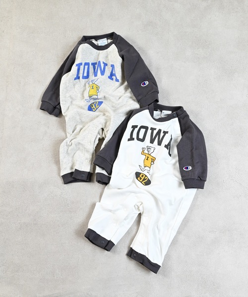 Champion(チャンピオン)の「【Champion】別注プリントロゴロンパース(ロンパース・キッズ・キナリ/オフホワイト・70/80)」の3枚目の写真