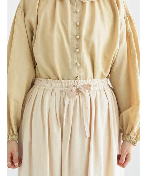 TSUHARU by Samansa Mos2（ツハルバイサマンサモスモス）の「裾フラワー柄フリル刺繍スカート（スカート・レディース・キナリ/ブラック・F）」の20枚目の写真