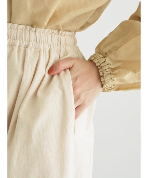 TSUHARU by Samansa Mos2（ツハルバイサマンサモスモス）の「裾フラワー柄フリル刺繍スカート（スカート・レディース・キナリ/ブラック・F）」の21枚目の写真