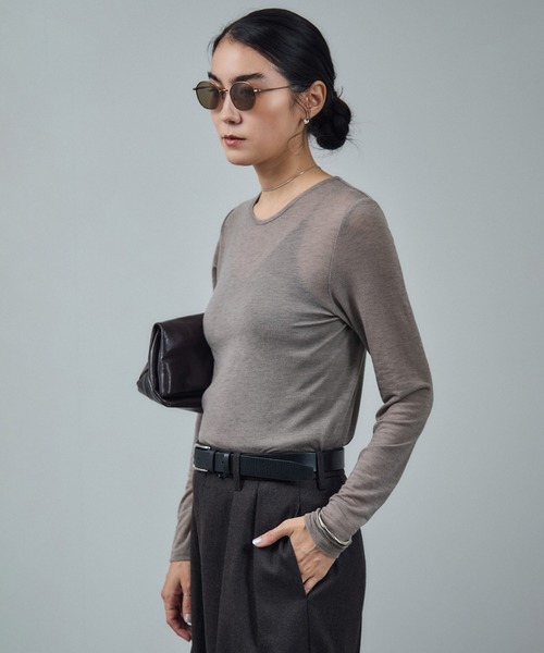 テンセルカシミヤシルクシアーロンT（Tシャツ/カットソー）｜SALON