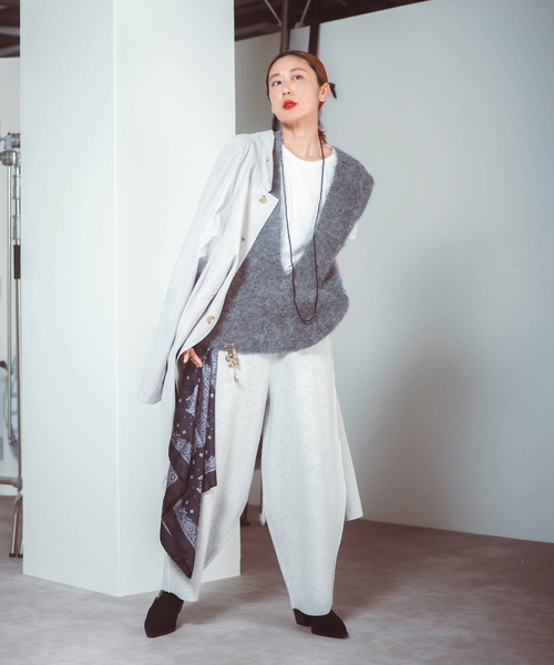 CITYSHOP(シティーショップ)の「“O” BARREL KNIT パンツ(その他パンツ・レディース・グレー/ブラック・36/38)」の17枚目の写真