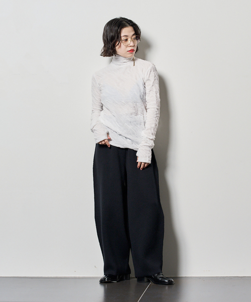 CITYSHOP(シティーショップ)の「“O” BARREL KNIT パンツ(その他パンツ・レディース・グレー/ブラック・36/38)」の18枚目の写真