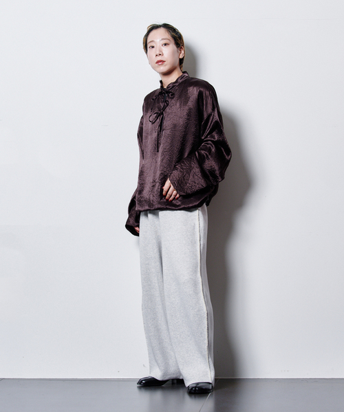 CITYSHOP(シティーショップ)の「“O” BARREL KNIT パンツ(その他パンツ・レディース・グレー/ブラック・36/38)」の21枚目の写真