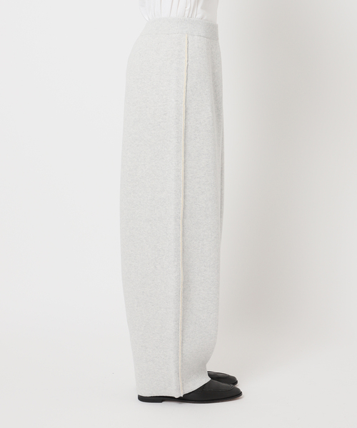 CITYSHOP(シティーショップ)の「“O” BARREL KNIT パンツ(その他パンツ・レディース・グレー/ブラック・36/38)」の5枚目の写真