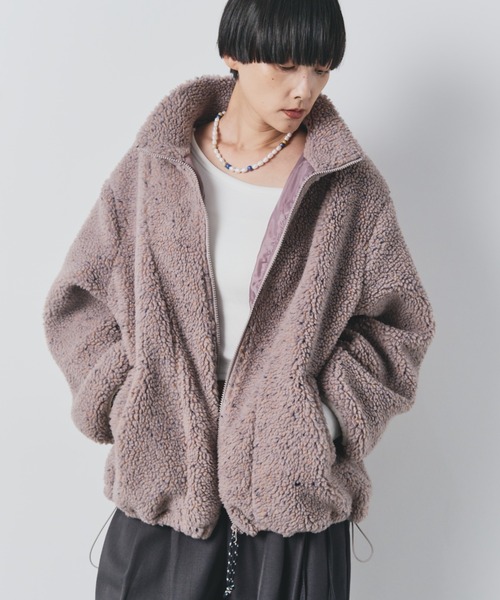 カラーネップボアブルゾン（ブルゾン）｜bita.（ビタ）のファッション