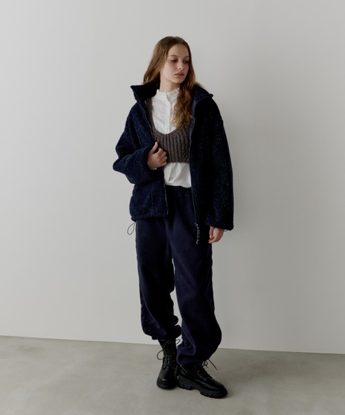 カラーネップボアブルゾン（ブルゾン）｜bita.（ビタ）のファッション