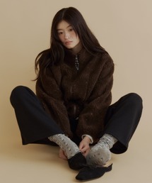 bita.（ビタ）の「カラーネップボアブルゾン（ブルゾン）」