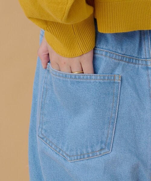 w closet(ダブルクローゼット)の「【あみこ企画】ハートパッチワークデニム(デニムパンツ・レディース・ブルー・FREE)」の19枚目の写真