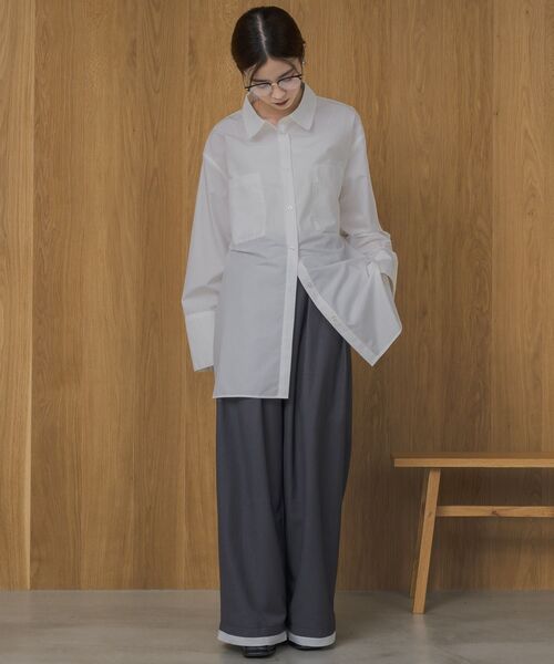 kivi（キヴィ）の「オーバーサイズシャツ（シャツ/ブラウス・レディース・オフホワイト・FREE）」の5枚目の写真