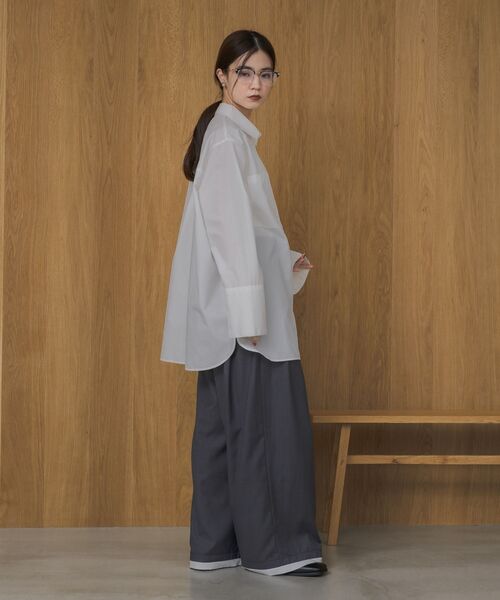 kivi（キヴィ）の「オーバーサイズシャツ（シャツ/ブラウス・レディース・オフホワイト・FREE）」の6枚目の写真