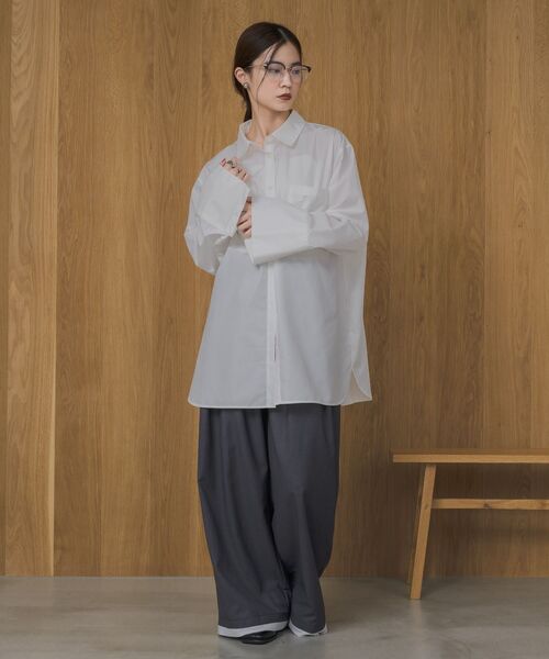 kivi（キヴィ）の「オーバーサイズシャツ（シャツ/ブラウス・レディース・オフホワイト・FREE）」の8枚目の写真
