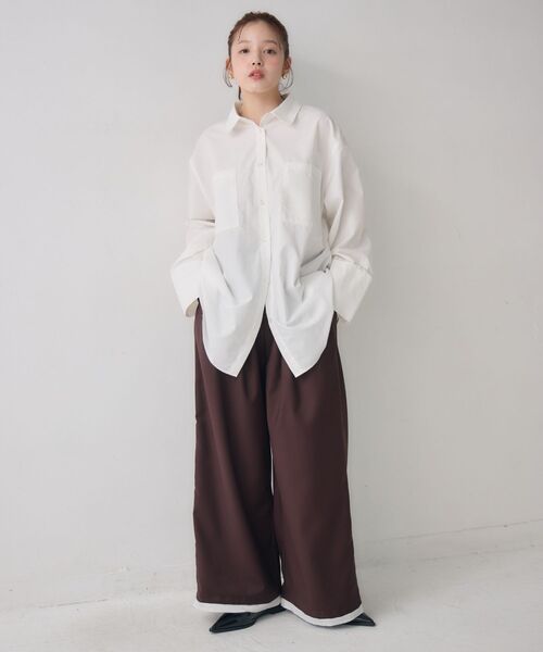 kivi（キヴィ）の「オーバーサイズシャツ（シャツ/ブラウス・レディース・オフホワイト・FREE）」の10枚目の写真