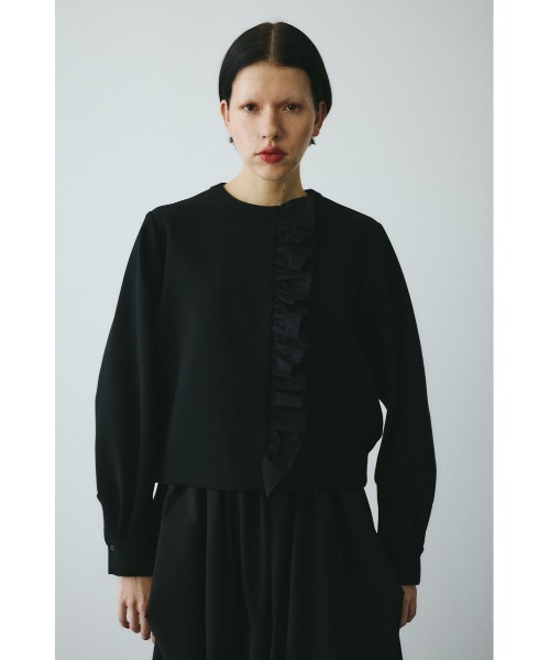 HeRIN.CYE フリル ブラック ベアトップ FREEサイズ CLO Black frill pull over CLOブラックフリルプルオーバー（その他