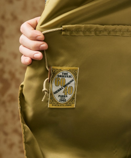 SIERRA DESIGNS（シェラデザイン）の「数量限定商品【６０周年記念】60th ANNIVERSARY MOUNTAIN PARKA（マウンテンパーカー・メンズ・ブラウン系その他/タン/オリーブドラブ/オレンジ/グレー/セージグリーン・SMALL/MEDIUM/LARGE/X-LARGE）」の9枚目の写真