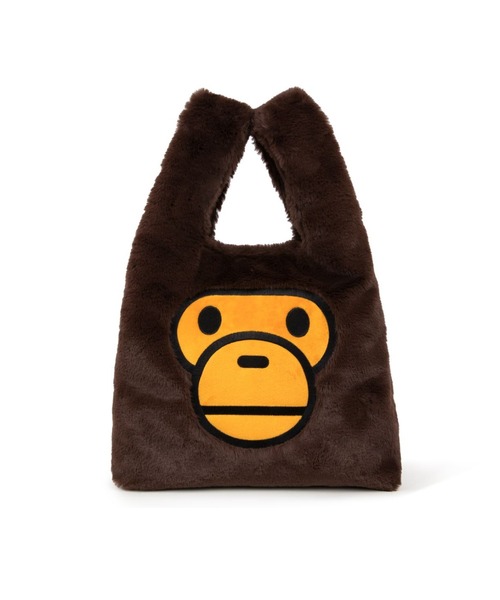 BABY MILO ブラウン ファートートバッグ BABY MILO FUR TOTE BAG（トートバッグ）｜A BATHING APE（ア