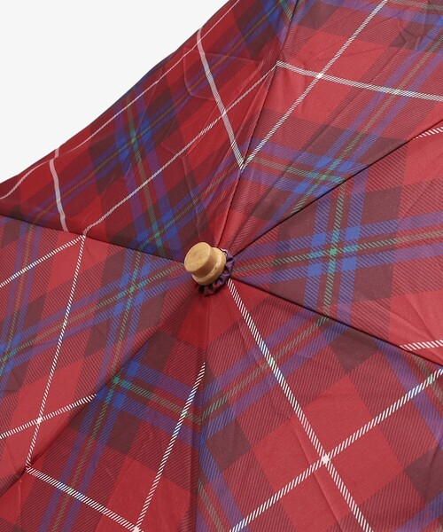 Afternoon Tea（アフタヌーンティー）の「タータンチェック柄折りたたみ傘 雨傘/Afternoon Tea Original Tartans（折りたたみ傘・レディース・レッド・ONE SIZE）」の5枚目の写真