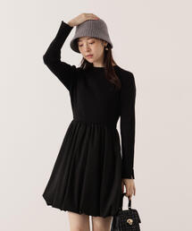 PROPORTION BODY DRESSING | ＜Ｅ＞バルーンニットワンピース / 1215247101(ワンピース)