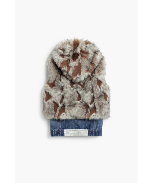 ファー×デニムトラッカーベスト Y2K（ベスト）｜Desigual（デシグアル