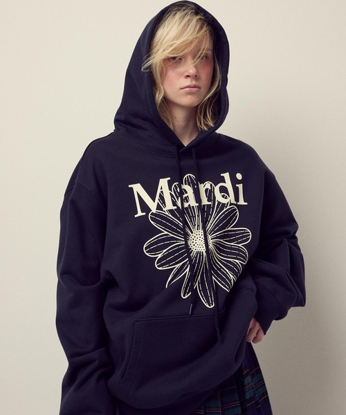 OVERSIZED HOODY FLOWERMARDI（パーカー）｜Mardi Mercredi（マルディ