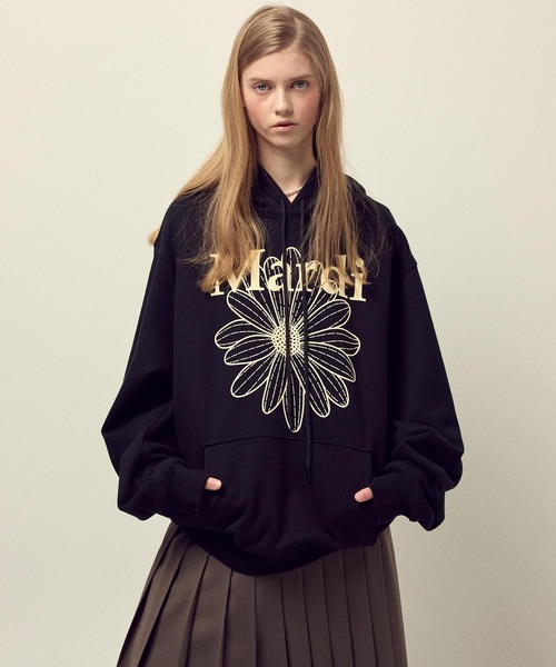 OVERSIZED HOODY FLOWERMARDI（パーカー）｜Mardi Mercredi（マルディ