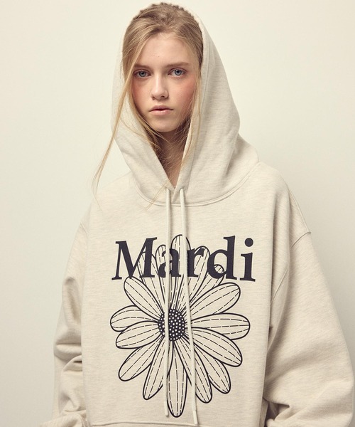 OVERSIZED HOODY FLOWERMARDI（パーカー）｜Mardi Mercredi（マルディ
