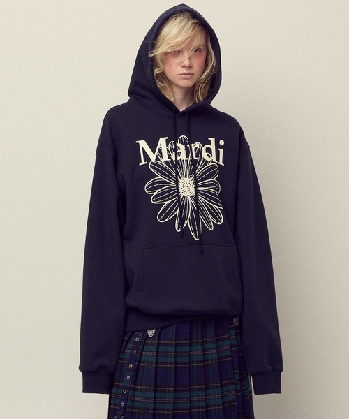 OVERSIZED HOODY FLOWERMARDI（パーカー）｜Mardi Mercredi（マルディ