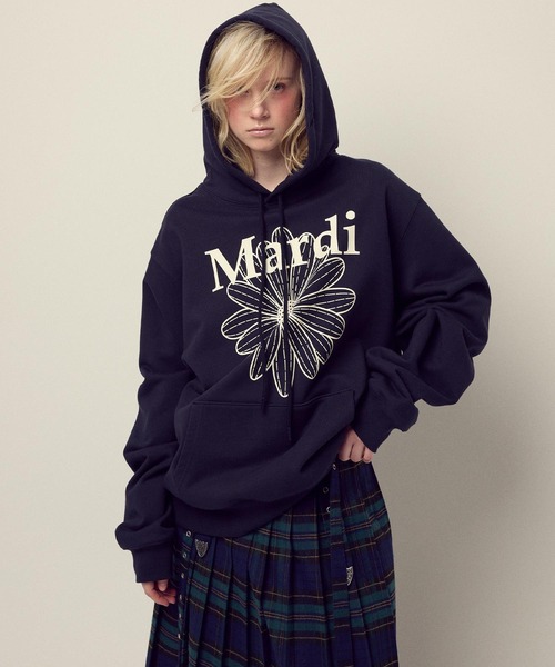OVERSIZED HOODY FLOWERMARDI（パーカー）｜Mardi Mercredi（マルディ
