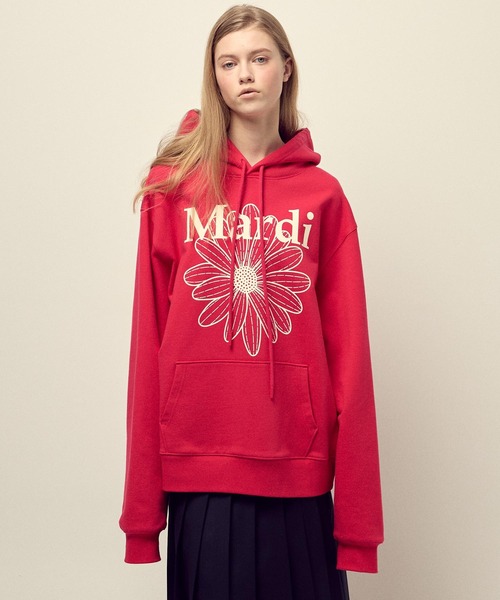 OVERSIZED HOODY FLOWERMARDI（パーカー）｜Mardi Mercredi（マルディ