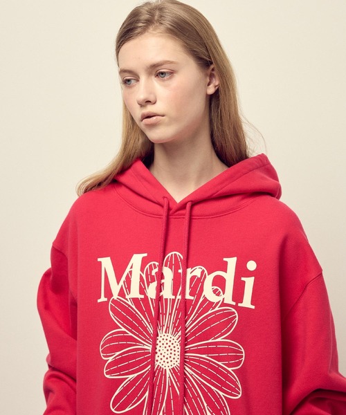 OVERSIZED HOODY FLOWERMARDI（パーカー）｜Mardi Mercredi（マルディ