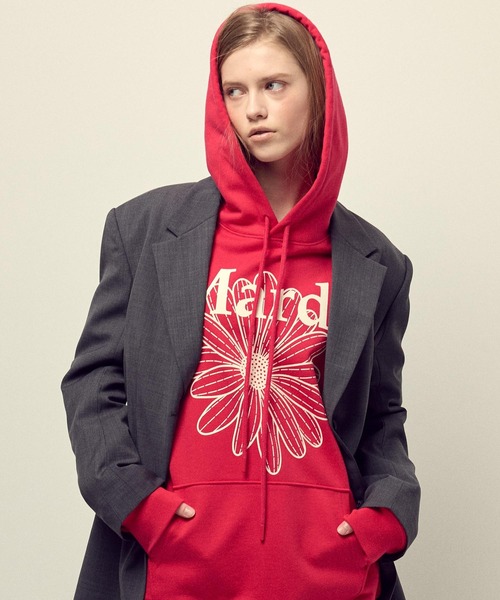 OVERSIZED HOODY FLOWERMARDI（パーカー）｜Mardi Mercredi（マルディ