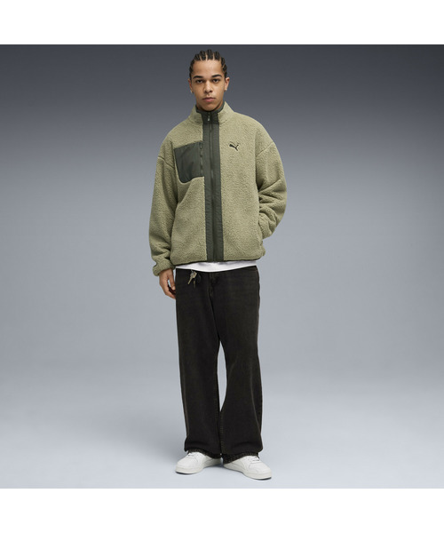 PUMA（プーマ）の「PUMA プーマ メンズ リバーシブル シェルパ ジャケット Reversible Sherpa Jacket（ダウンジャケット/コート・メンズ・オフホワイト/ブラック系その他/アーミー・LARGE/MEDIUM/XX-LARGE/SMALL/X-LARGE）」の20枚目の写真