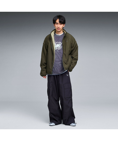 PUMA プーマ メンズ リバーシブル シェルパ ジャケット（ダウン