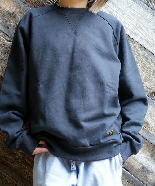 RVCA(ルーカ)の「RVCA メンズ RECESSION CR トレーナー 【2025年秋冬モデル】 @autumn/ルーカクルーネックスウェットトレーナー(SET UP可能)(スウェット・メンズ・ブラック/ヘザーグレー/オフホワイト・SMALL/MEDIUM/LARGE/X-LARGE)」の1枚目の写真