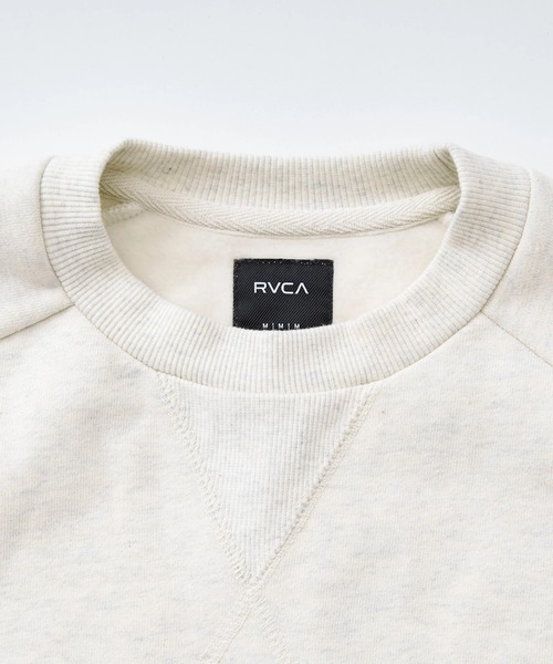 RVCA(ルーカ)の「RVCA メンズ RECESSION CR トレーナー 【2025年秋冬モデル】 @autumn/ルーカクルーネックスウェットトレーナー(SET UP可能)(スウェット・メンズ・ブラック/ヘザーグレー/オフホワイト・SMALL/MEDIUM/LARGE/X-LARGE)」の8枚目の写真