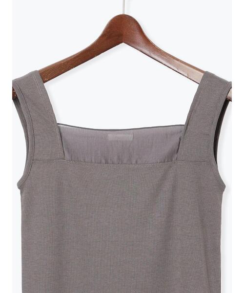 Te chichi（テチチ）の「シアー切替タンクトップ（タンクトップ・レディース・ブラック/グレー/クリーム・F）」の15枚目の写真
