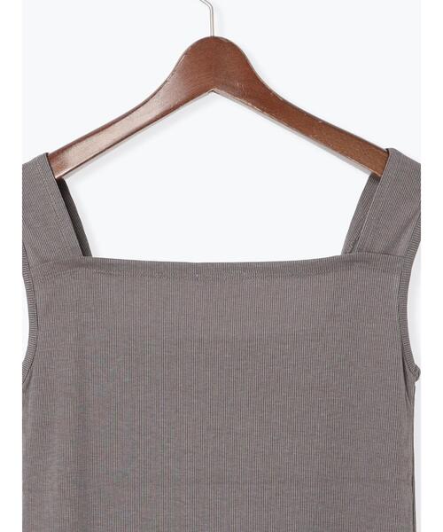 Te chichi（テチチ）の「シアー切替タンクトップ（タンクトップ・レディース・ブラック/グレー/クリーム・F）」の18枚目の写真