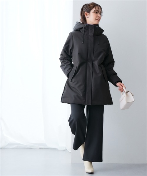 セール】高密度サイドジップファイバーダウンコート（防風・はっ水