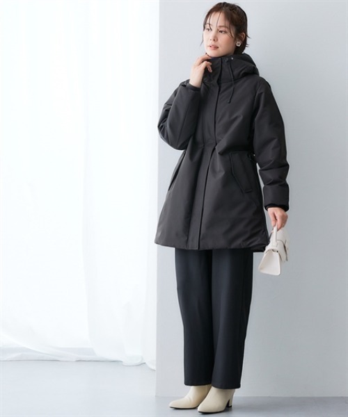 セール】高密度サイドジップファイバーダウンコート（防風・はっ水