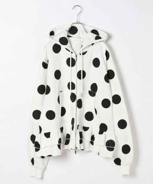 Heather（ヘザー）の「HOLiC ドットフリルフーディー　600852（パーカー・レディース・グレー/ネイビー/アイボリー・FREE）」の18枚目の写真