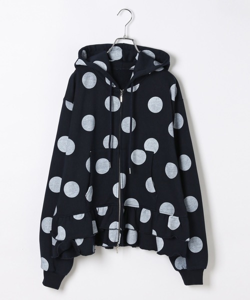 Heather（ヘザー）の「HOLiC ドットフリルフーディー　600852（パーカー・レディース・グレー/ネイビー/アイボリー・FREE）」の20枚目の写真