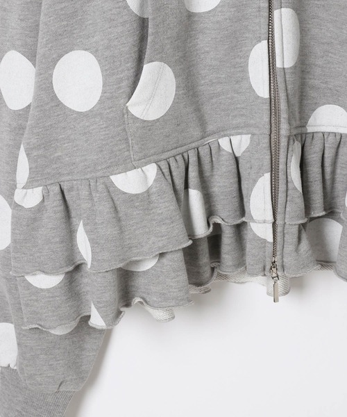 Heather（ヘザー）の「HOLiC ドットフリルフーディー　600852（パーカー・レディース・グレー/ネイビー/アイボリー・FREE）」の12枚目の写真