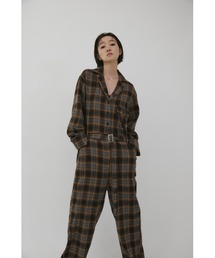 VION(BI)Setup Style Check Jumpsuit / ZbgAbvX^C`FbNWvX[c(Ȃ/I[C)
