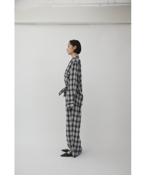 セール】Setup Style Check Jumpsuit / セットアップスタイルチェック
