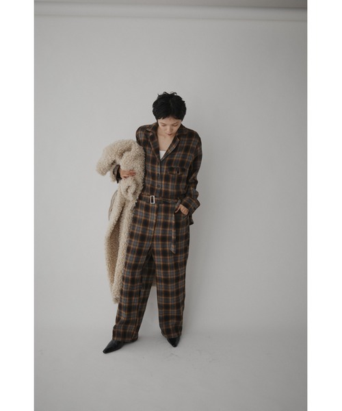 サニーさん専用セットアップ二つJOSEPH HOMME チェック柄 46 フェニックス phenix Color Block Two-piece カラーブロックツーピース