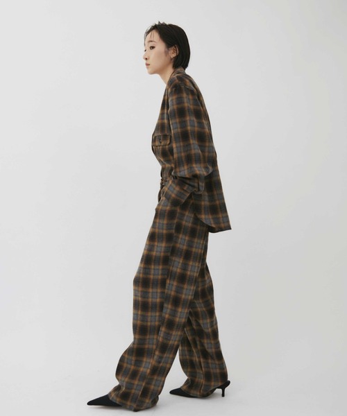 VION(ヴィオン)の「セットアップスタイルチェックジャンプスーツ / Setup Style Check Jumpsuit(つなぎ/オールインワン・レディース・ブラウン/ブラック・SMALL/MEDIUM)」の11枚目の写真